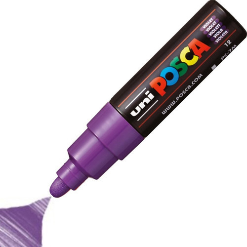 Posca 4.5-5.5 Su Bazlı Poster Markörü Mor PC-7M