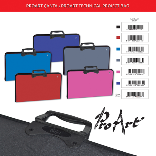 Teknik Resim Çantası Art College 37x54 Proart Pembe