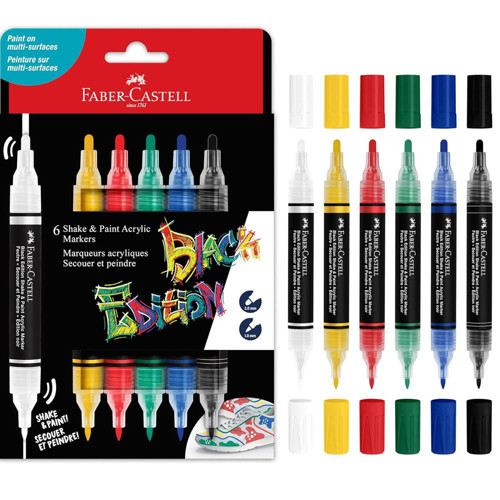 Faber Be Shake&paint Markör 6 Lı Klasik