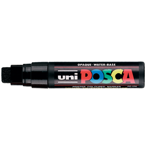 Markör Boyama Posca Su Bazlı Poster 15.0 MM Siyah PC-17K