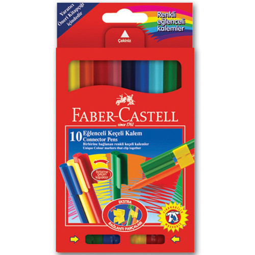 Faber Eğlenceli Keçeli Kalem 10 Renk