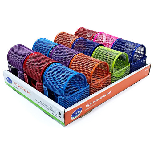 Perfore 3 Lü Set Tepside Canlı Renkler 12 Li 9305