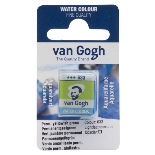 Watercolour Pan Permanent Yellowish Green 633