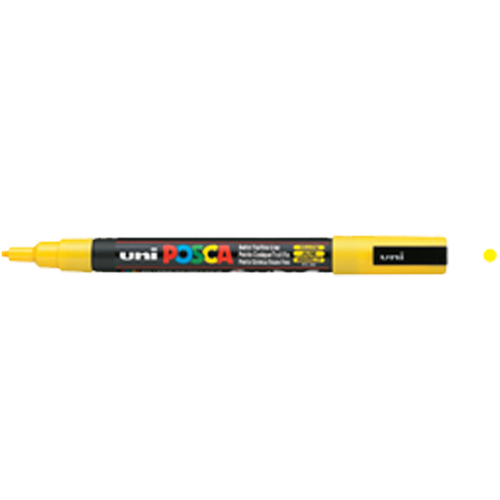 Markör Boyama Posca Su Bazlı Poster 0.9-1.3 MM Sarı PC-3M