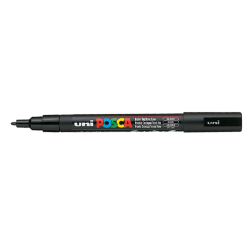 Markör Boyama Posca Su Bazlı Poster 0.9-1.3 MM Siyah PC-3M