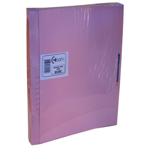Tam Kapak Dosya Karton Pembe