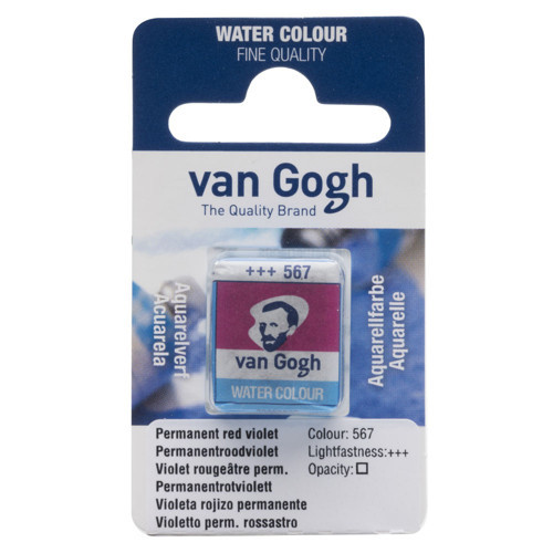 Watercolour Pan Permanent Red Violet 567