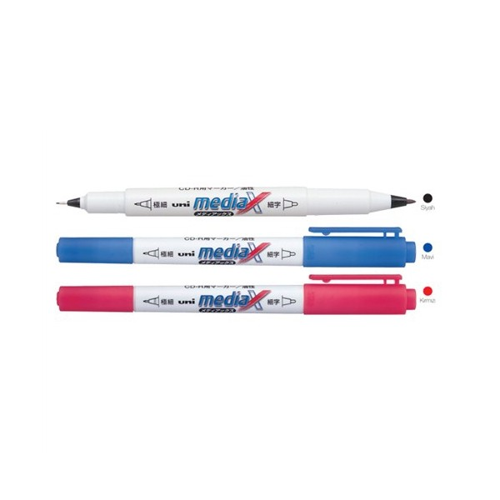 Asetat Kalemi Mediax CD-R 0.4-0.9 MM Mavi PD-153T