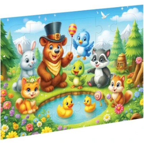 Puzzle Sevimli Hayvanlar Ahşap Caahs-3508