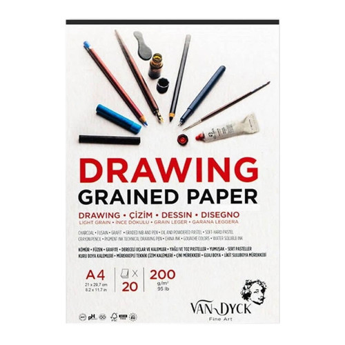 Drawing Çzm Blk A4 200 gr 20 Yp Doku Üst Yp