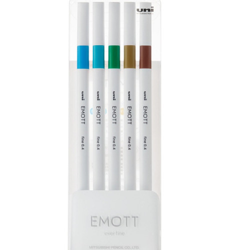 Akrilik Uçlu Kalem Emott 0.4 MM Fine 5 Li Ada Renk