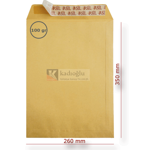Torba Zarf Formula Silikonlu 26x35 100 GR AS-0864