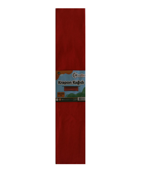 Krepon Kağıdı 10 LU 50x200 CM Kırmızı