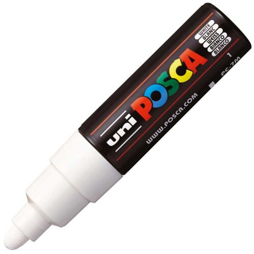 Posca 4.5-5.5 Su Bazlı Poster Markörü Beyaz PC-7M