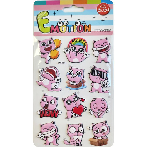 Emotıons Stickers Cats 10.9x20.5 BUBU-SWP-1805