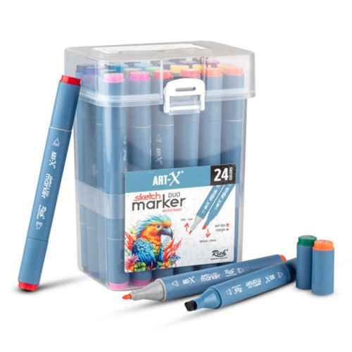 -X Sketch Marker Duo 24 Lü Set 18047
