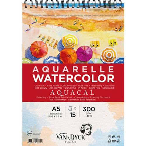 Sulu Boya Blok Aquacal İnce Dokulu Cldpres A5+üst Sprl S.by Blk 15 YP