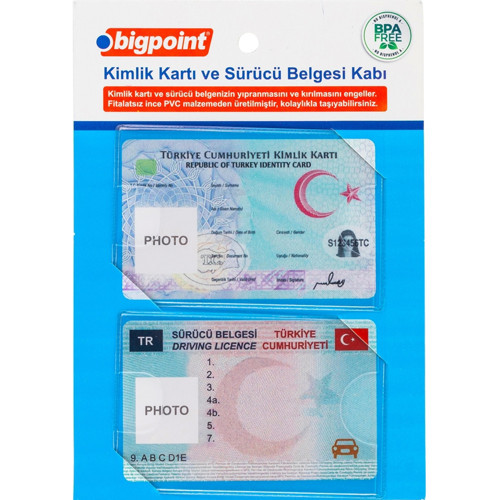 Kimlik-Sürücü Kart Kabı 2 Li Set BP671B