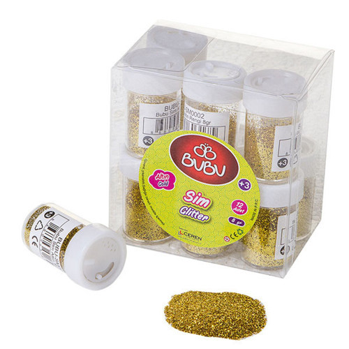 Sim Altın Rengi 8 GR 12 Lİ Pvc BUBU-SM0002