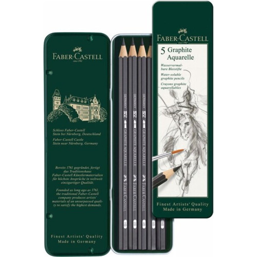 Faber Çizim Kalemi Grafit Aqr. 5 Li Metal Kt. 5160117805000
