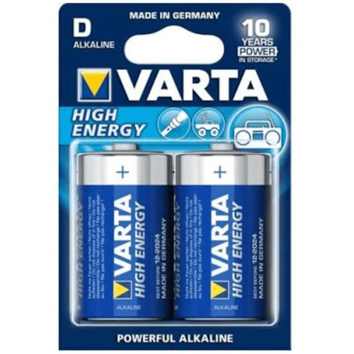 Alkalin Büyük Boy Pil (D) High Energy 2 Lİ