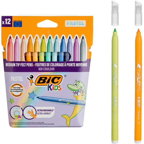 Kıd Couleur Keçeli Kalem Pastel 12 Renk 520084