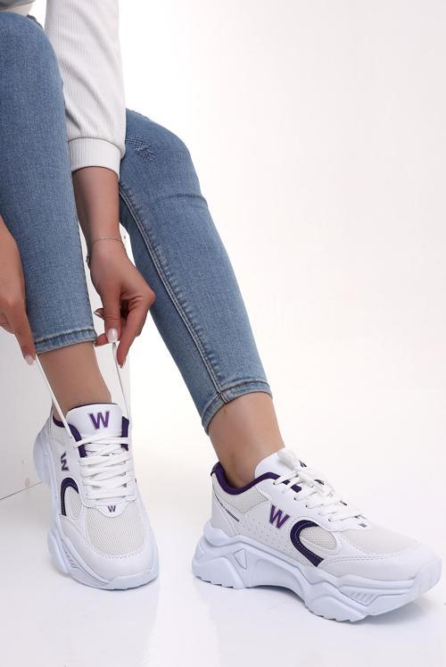 Pilla Z027 Kadın Spor Yüksek Taban Şık Sneaker Günlük Ayakkabı