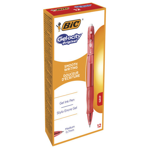Jel Kalem Basmalı Gelocity Original Kırmızı 12 Li
