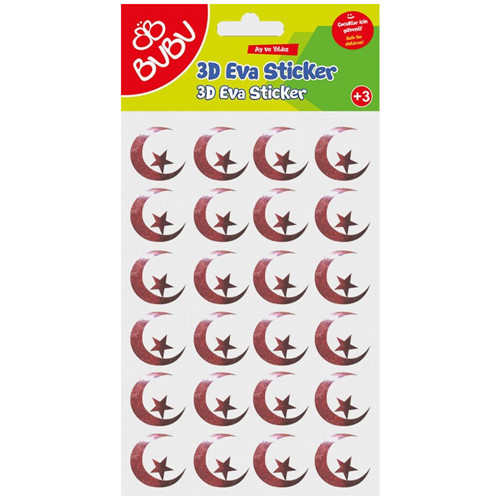 Simli Eva Sticker Yvr.Türk Bayrağı BUBU-STS048