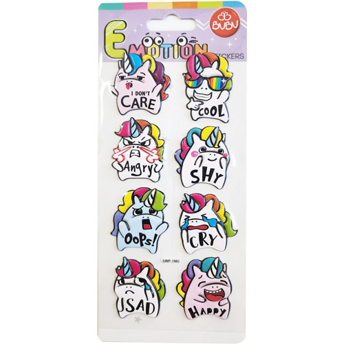Emotıons Puffy Stick Unicorn & Message 9x21 BUBU-SWP-1902