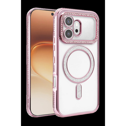 Huawei Honor 600 Joke Simli Magneticsafe Kılıf - Pembe