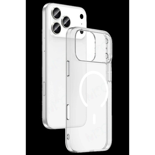 Newface Apple İphone 18 Pro Combo Sert Şeffaf Magsafe Kapak - Şeffaf
