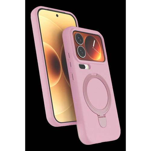 Xiaomi Mi 17 Pro Max Regal Magsafe Standlı Kapak - Açık Pembe
