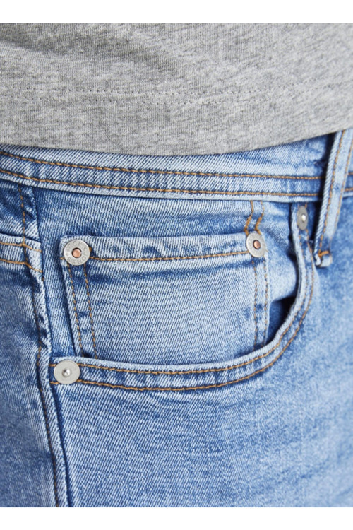 12203510_Jjiglenn Jjoriginal Mf 030 Düşük Bel Skinny Fit Düz Erkek Denim Pantolon
