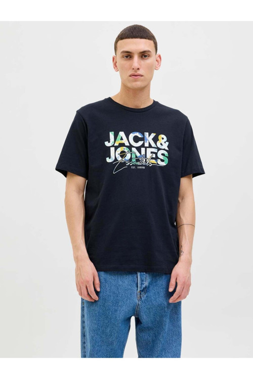 Jjgeplas Tee Ss Crew Neck Ln Lacivert Erkek T-Shirt 12278523