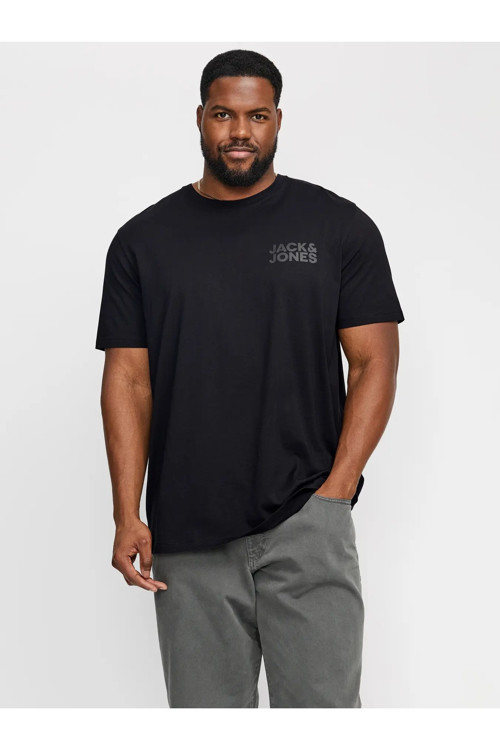 Erkek Marka Logolu Pamuklu Günlük Kullanıma Uygun Siyah T-Shirt 12158505 4155395