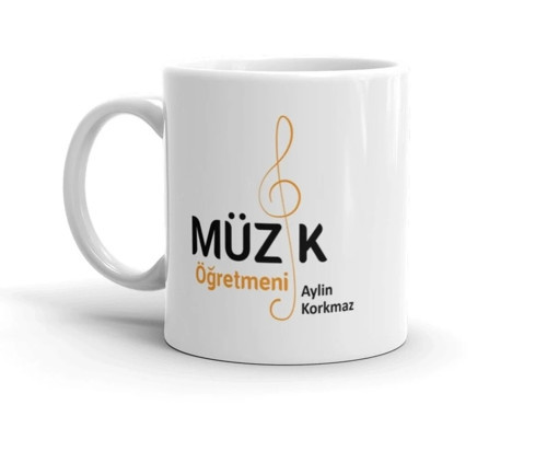 Müzik Öğretmeni Isme Özel Kupa Bardak