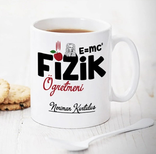 Fizik Öğretmeni Isme Özel Kupa Bardak