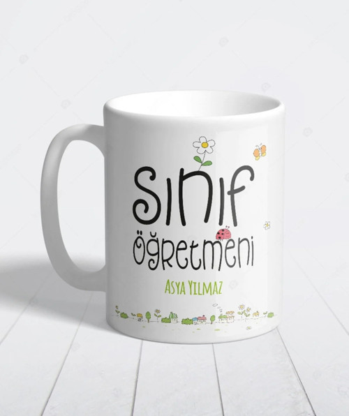 Sınıf Öğretmeni Isme Özel Kupa Bardak