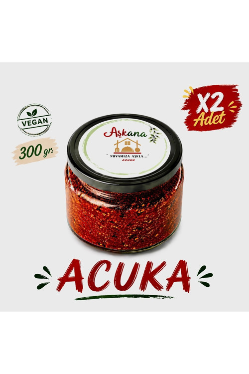 Acuka 300G X 2 Adet - Karadeniz Usulü Ev Yapımı Katkısız Cevizli Kahvaltılık Sos Seti