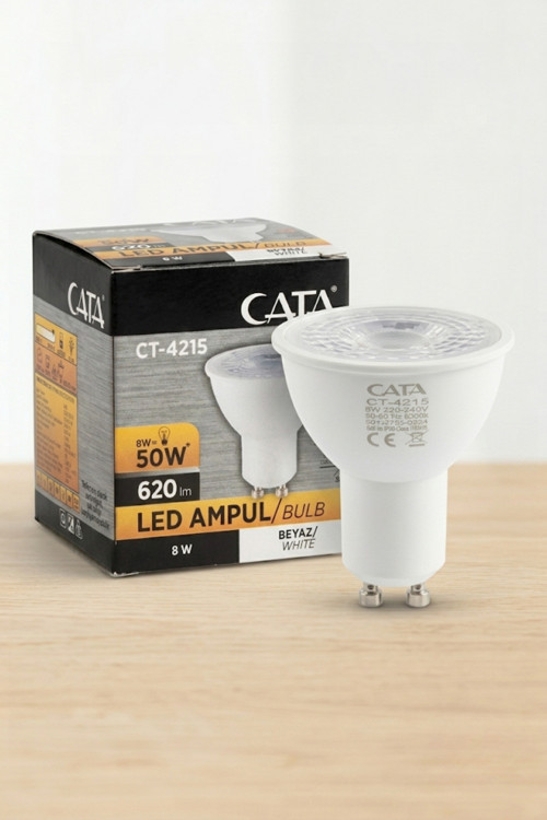 CT-4215 8W GU10 Duy 6500K Beyaz Işık Led Spot Ampul