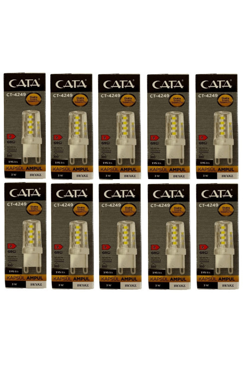 CT-4249 KAPSÜL 220V AMPUL BEYAZ IŞIK 6400K 3W 10 ADET
