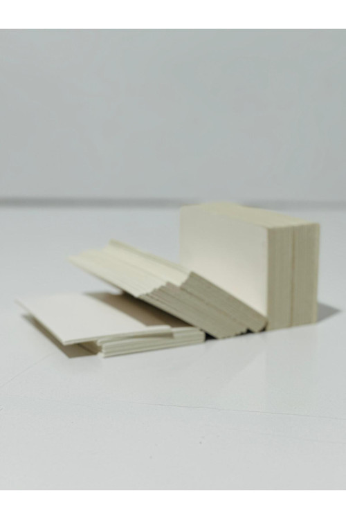 Boş Kelime Kartları Etiket 5X8cm 100 Adet Boş Kart Boş Kartvizit