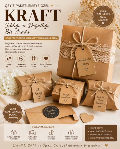 Kraft Oto Paspas & Ambalaj Kağıdı 200 Adet Baskısız 50 X 70 Cm Ç.k (4,72 KG)