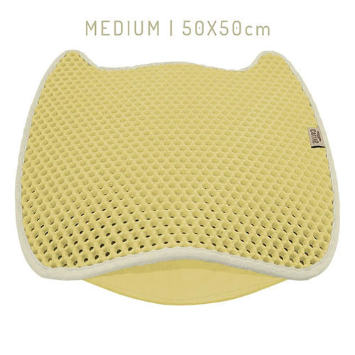 Bej Kum Toplayıcı Fonksiyonel Kedi Tuvalet Paspası 50 x 50 cm