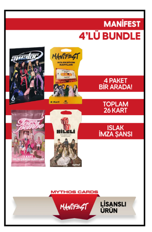 MANİFEST 4'LÜ SET HİLELİ & TOZ PEMBE & AMATÖR 6'LI & DAHA İYİ BUNDLE