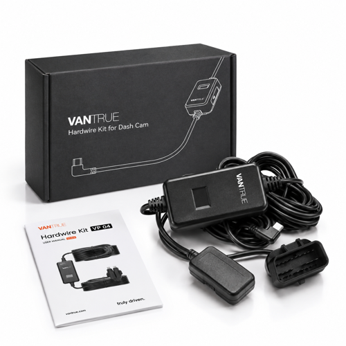 VP04 OBD USB-C Hardwire Kablo 24/7 Park İzleme, 3 Kademe Voltaj Koruma