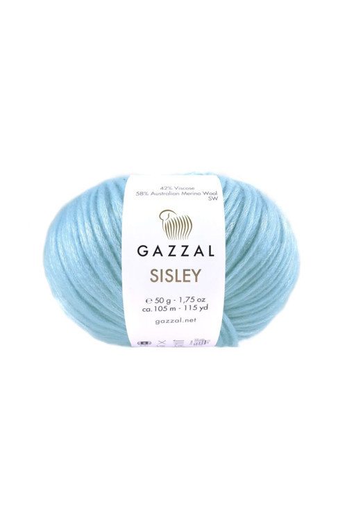 Sisley %58 Merino Yün %42 Viskon – 50 g 105 m Parlak Örgü İpi -5719-1 ADET