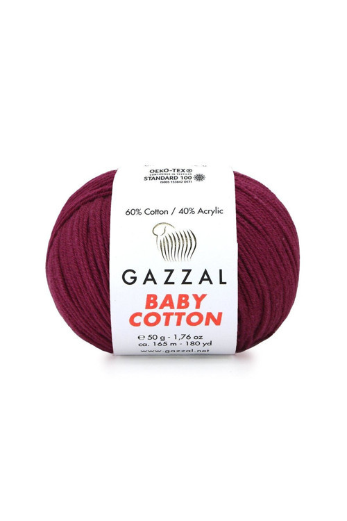 Baby Cotton %50 Pamuk %50 Akrilik Örgü İpliği 50 g / 205 m-3442