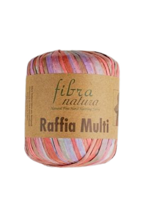Raffia Multi %100 Viskon – 35 g 80 m Orta Kalınlık Ebruli Örgü İpi-117-10-1 ADET